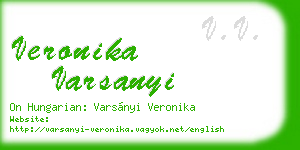 veronika varsanyi business card