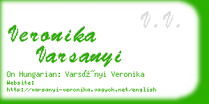 veronika varsanyi business card